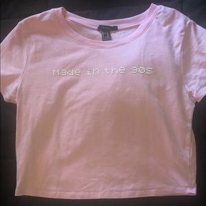Made in the 90s pink crop top Forever 21